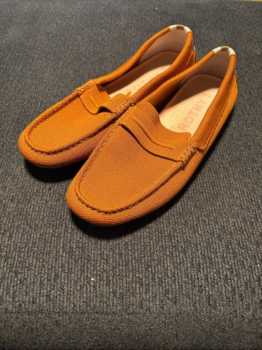 Rothy's Orange Canvas Slip-On Loafers